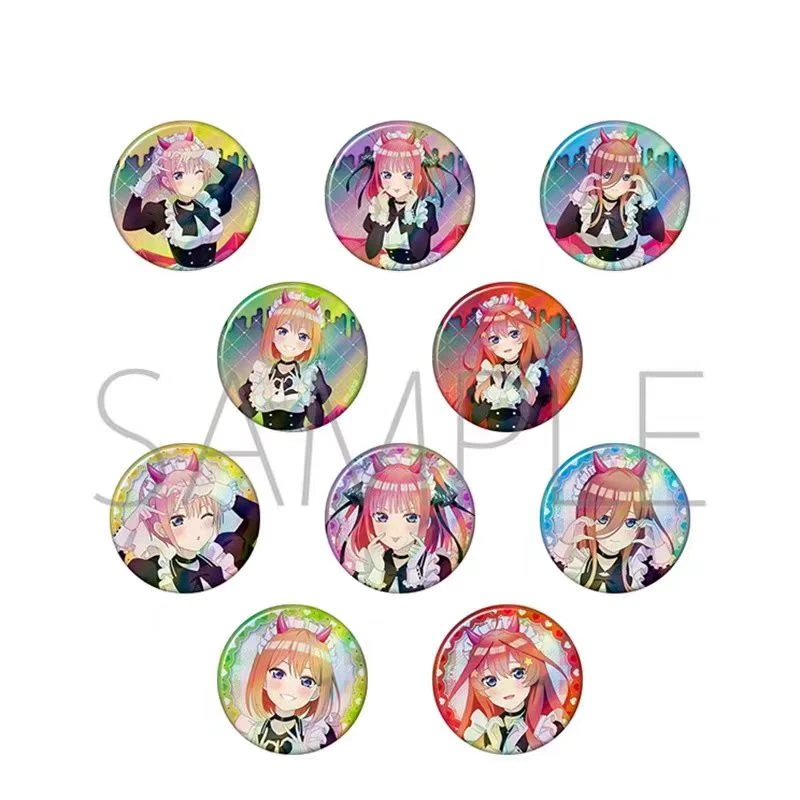 五等分的花嫁霓虹闪小恶魔女仆吧唧徽章