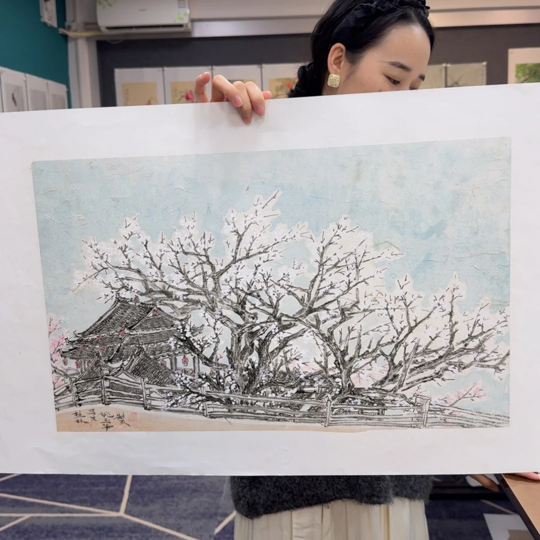 国画国画作品山水花鸟纯手绘