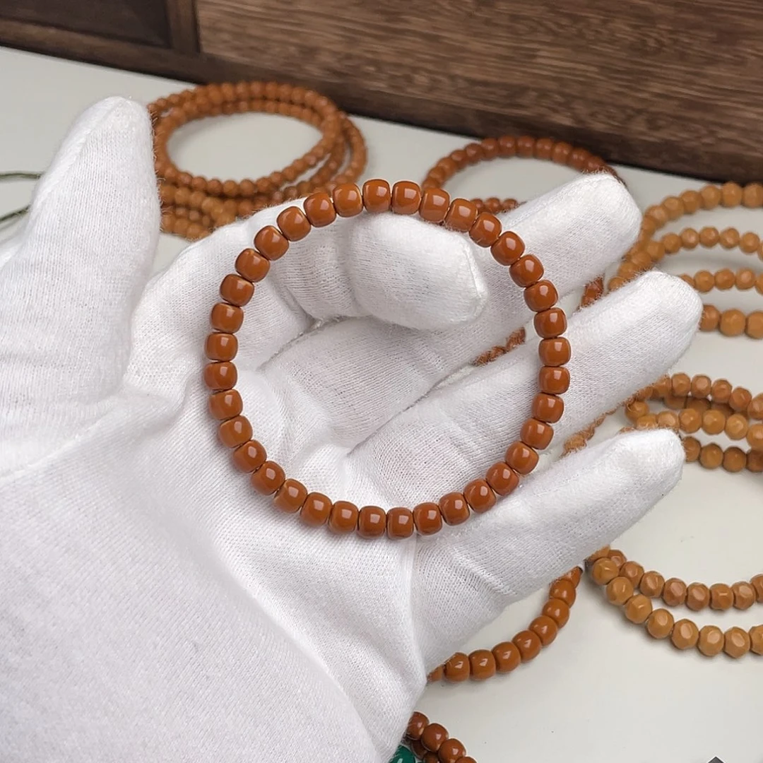 一***人橄榄核手串老挝核核尖手串