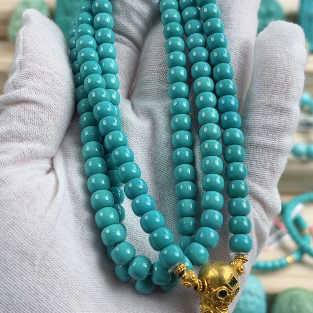 未镶嵌绿松石尺寸6.4mm