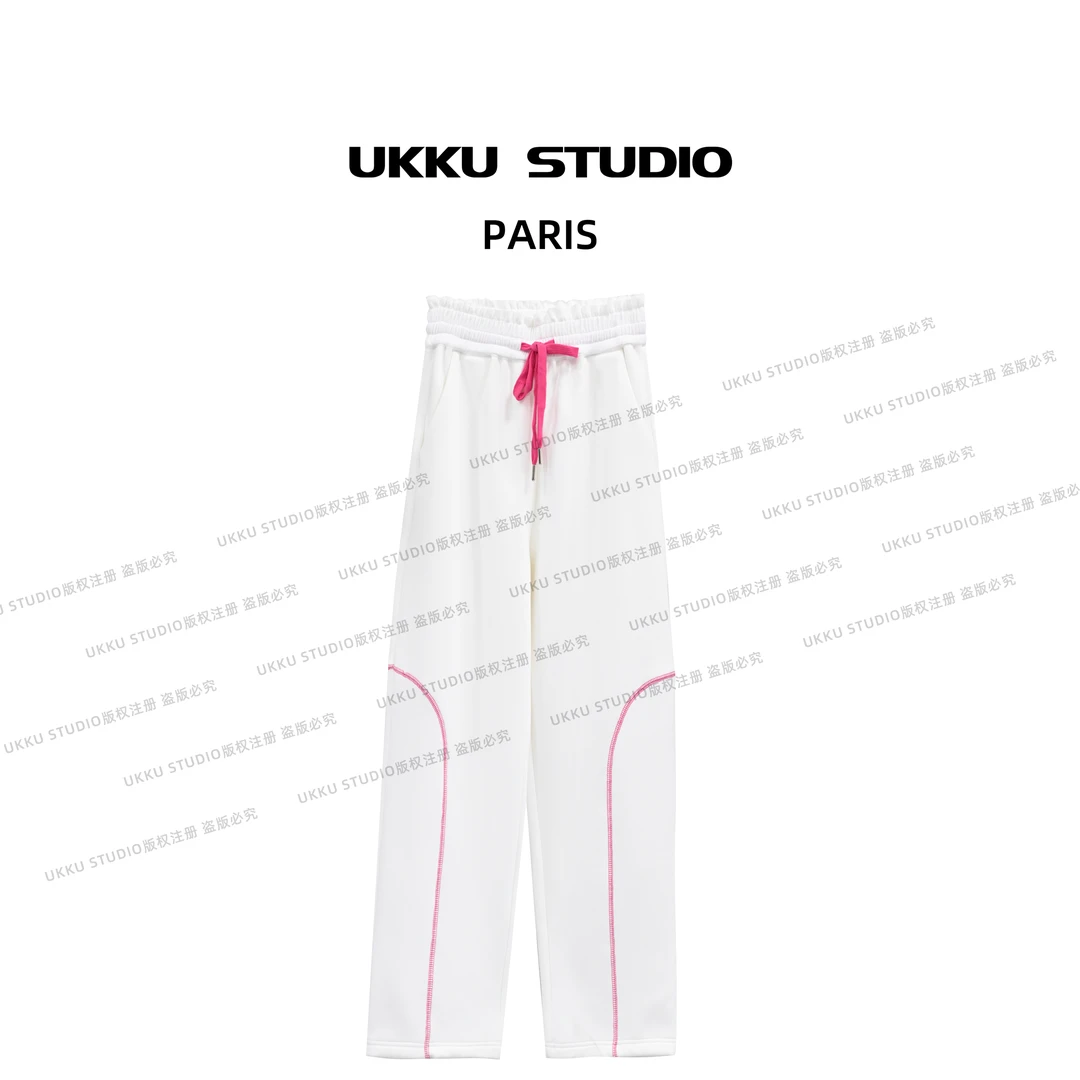 【UKKUSKUDIO】丹丹设计师潮牌女士个性高级感显瘦弯刀卫裤512890