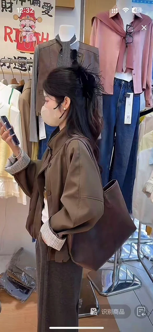 【法夏尔严选】短外套女士新款早春秋设计小众港风百搭外套女款爆款