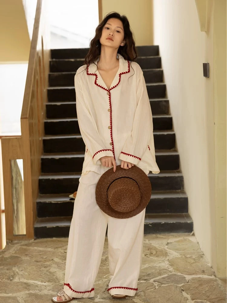 族马士 简单春款睡衣家居服