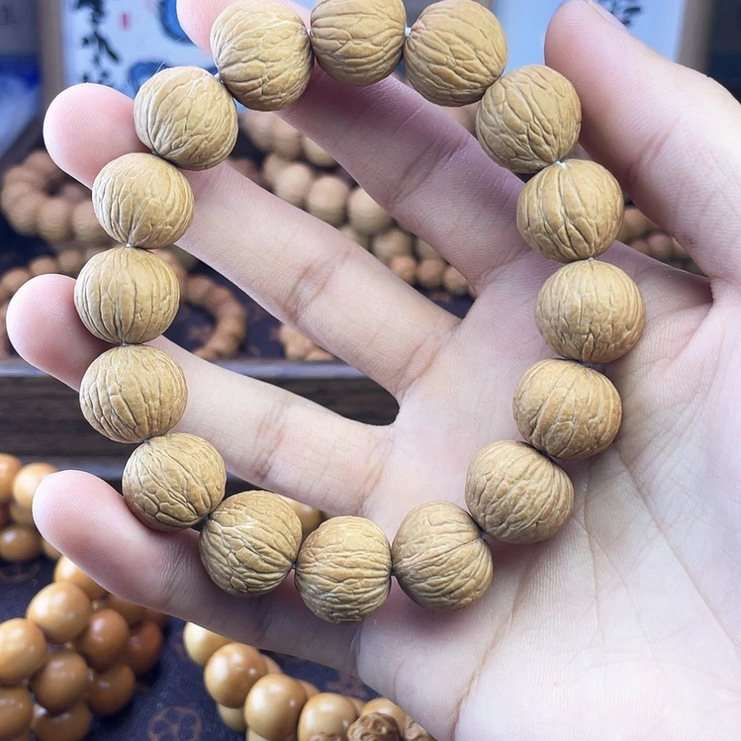 核桃手串/手链小*猴头风羽原皮原色