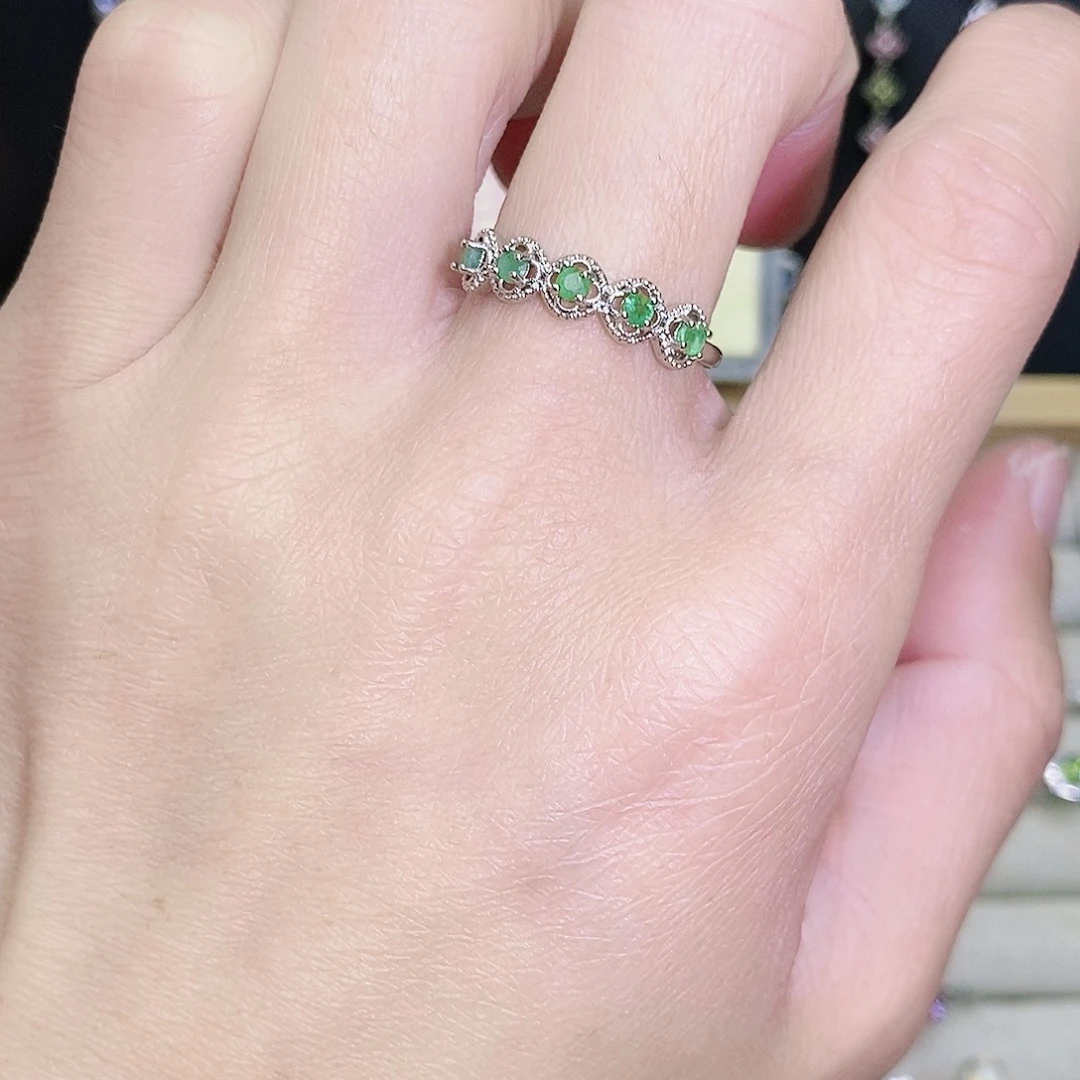 未镶嵌戒指祖母绿