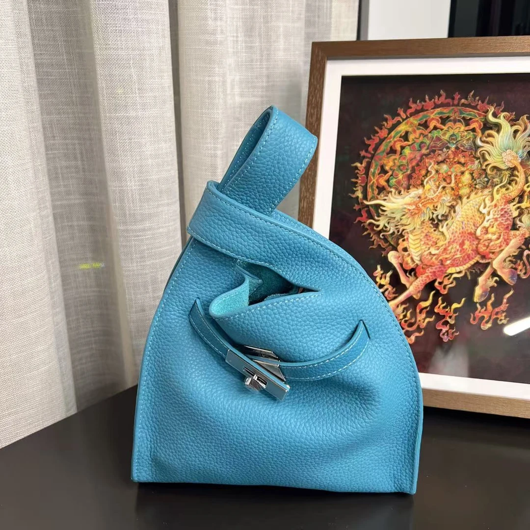 手提菜篮子女包头层软牛皮高级感通勤包Y29CB356095