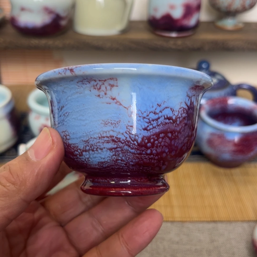 钧瓷手工制作烧制的