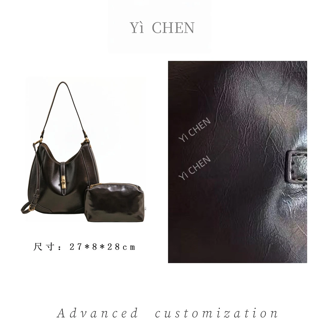 【Yì CHEN】SK-62988-咖啡 简约时尚女士新款轻奢单肩斜跨包