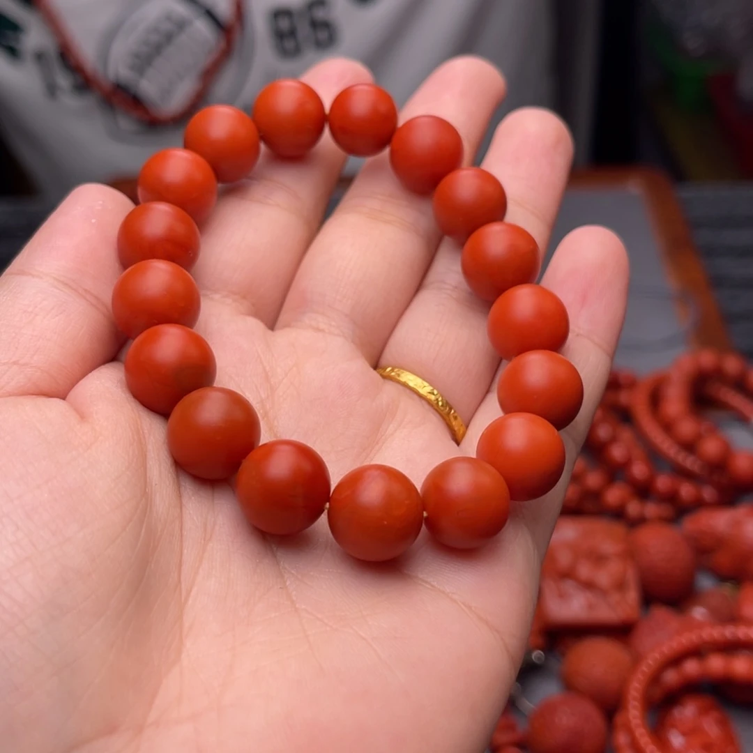 未镶嵌配饰卡12毫米南红玛瑙