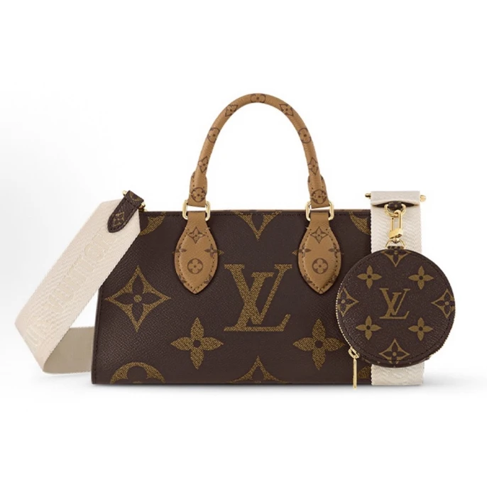 99新 LouisVuitton/路易威登 老花横版on the go east west 包 芯