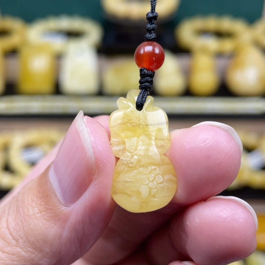 琥珀裸石未镶嵌琥珀蜜蜡