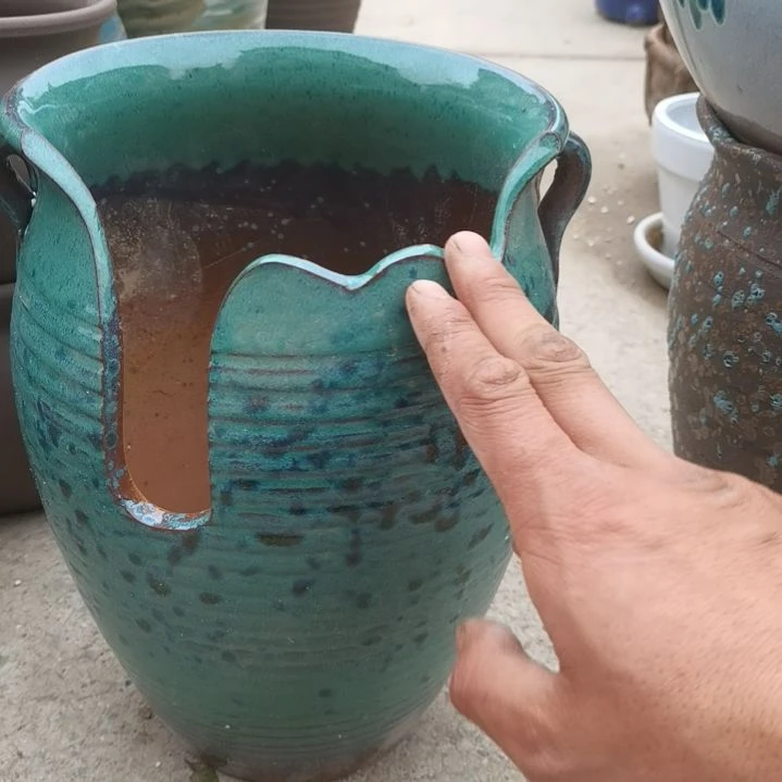 红陶口19高29瑕疵