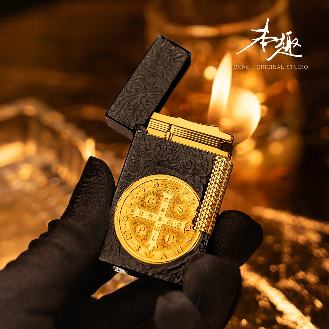 BUNCH【康斯坦丁】复古黑金火机高级奢华金属充气男生礼物创意爆款