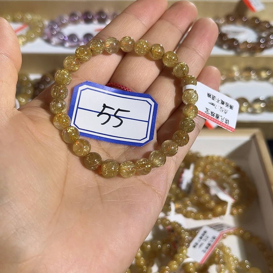 水晶手链未镶嵌是****✨晶莹剔透