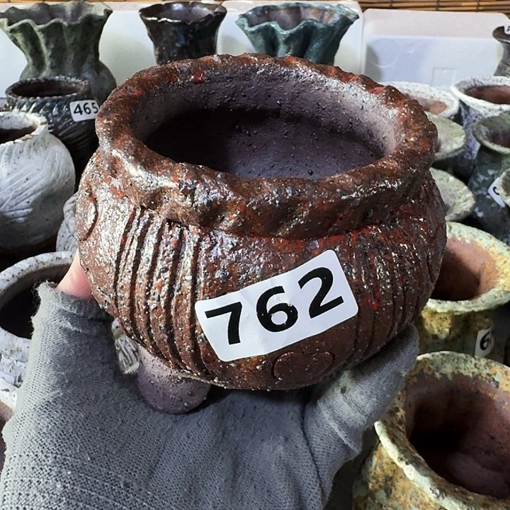 内口8高9粗陶手工