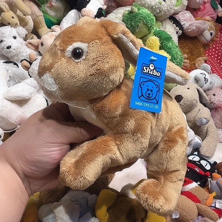 毛绒玩偶软软孤品微灰颗粒