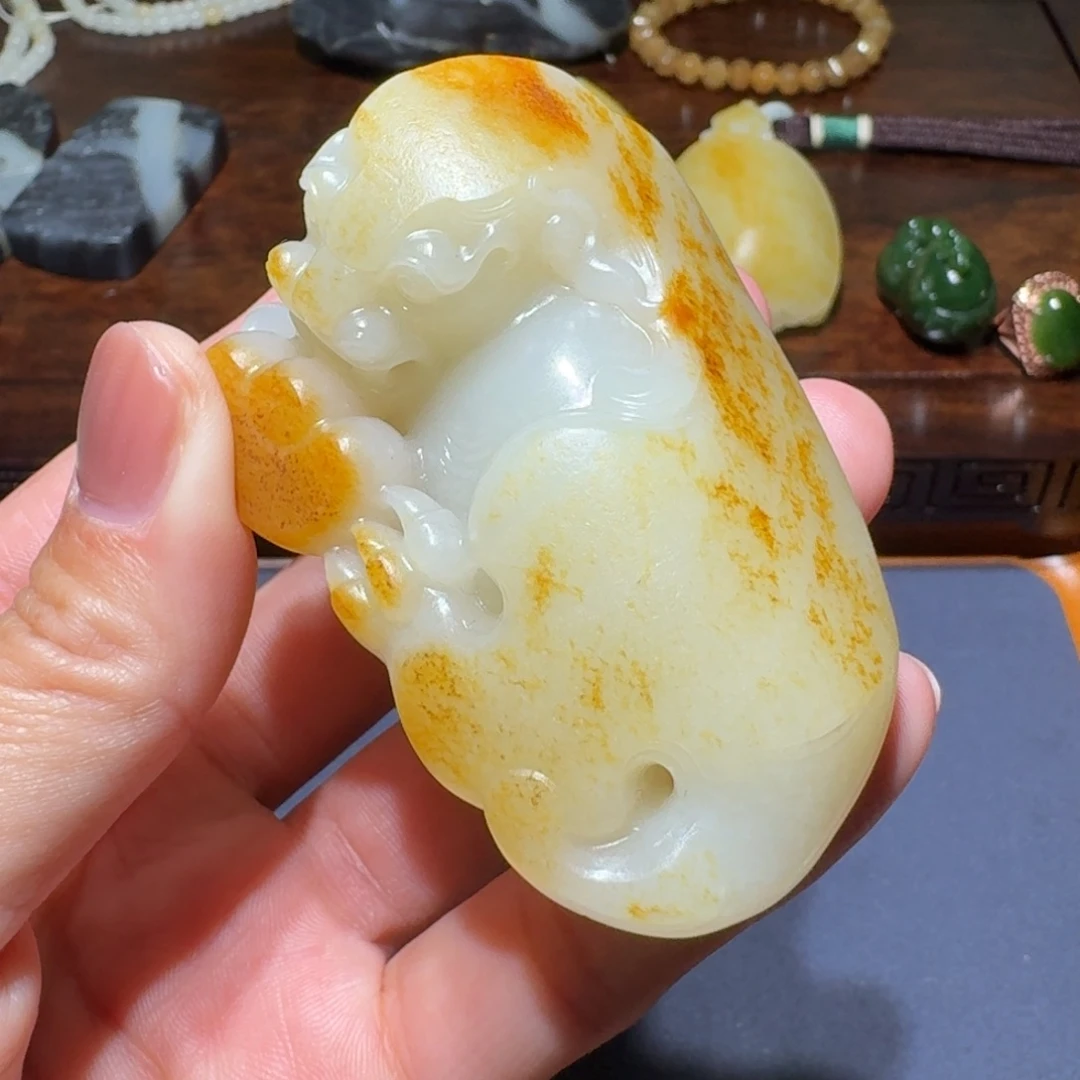 和田玉（糖玉）未镶嵌吊坠(不含链)