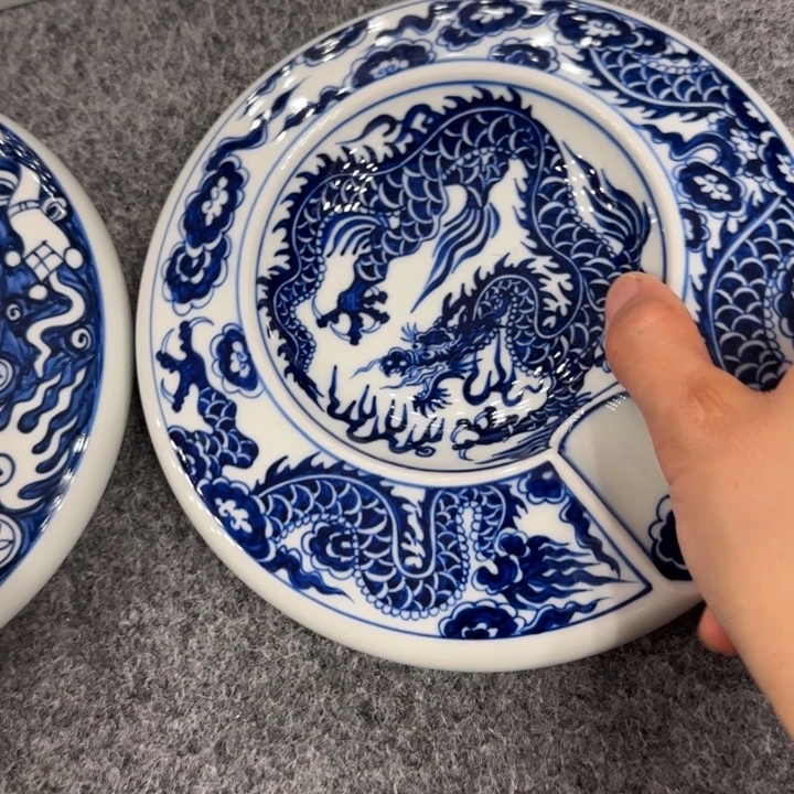狗***草景德镇手工手绘陶瓷