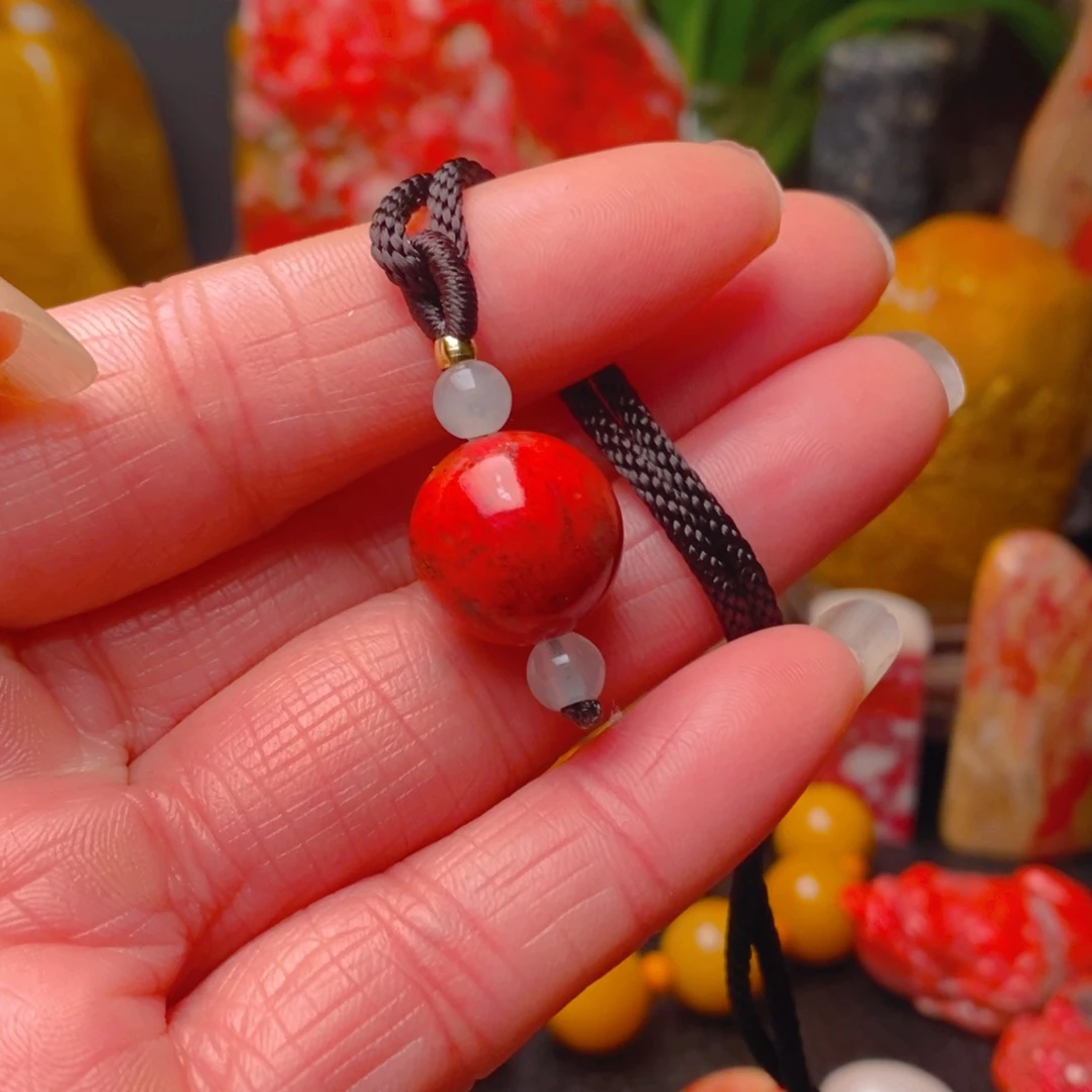 鸡血石鸡血石圆珠