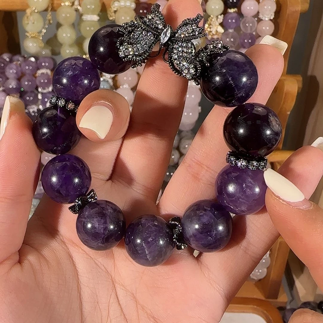 烟晶手链未镶嵌哈哈