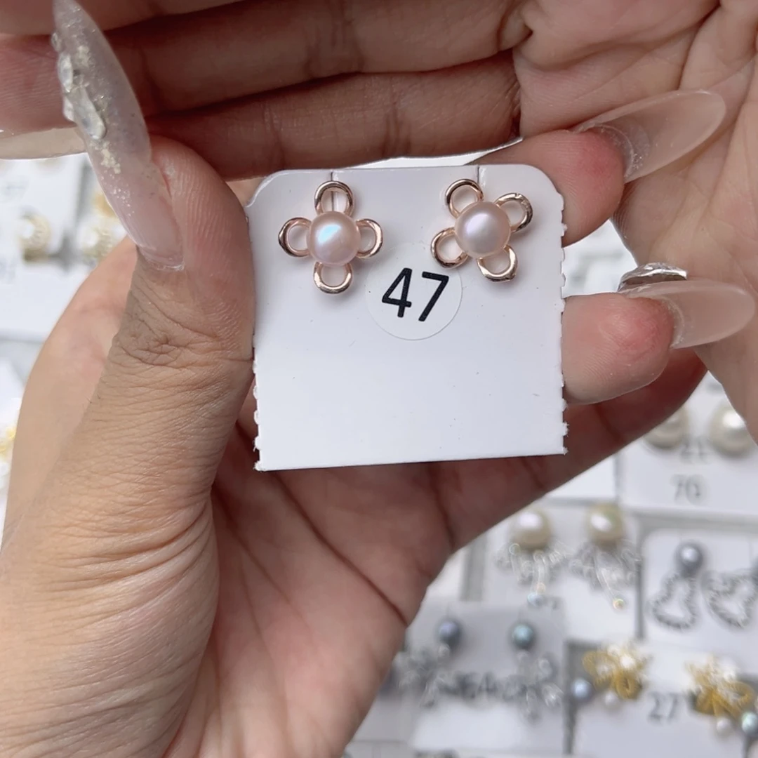 墨***合金淡水珍珠戒指