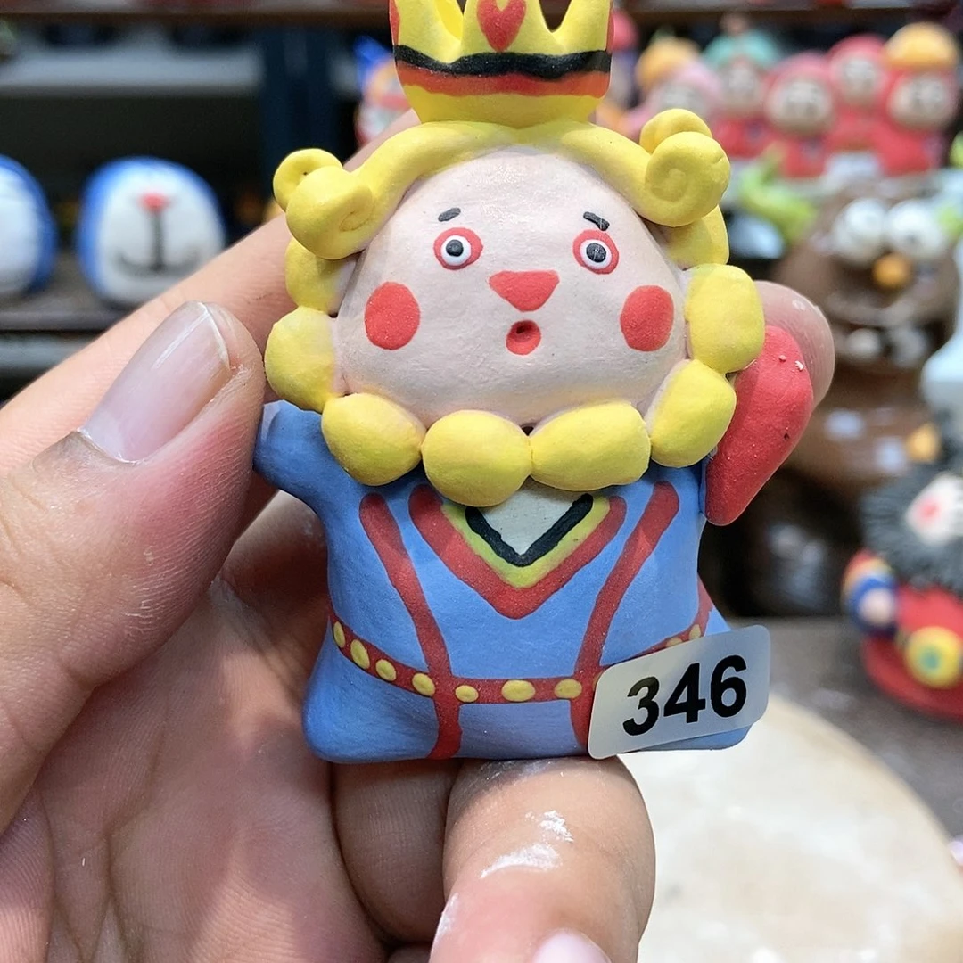 摆件直播间手工抽象陶瓷摆件346