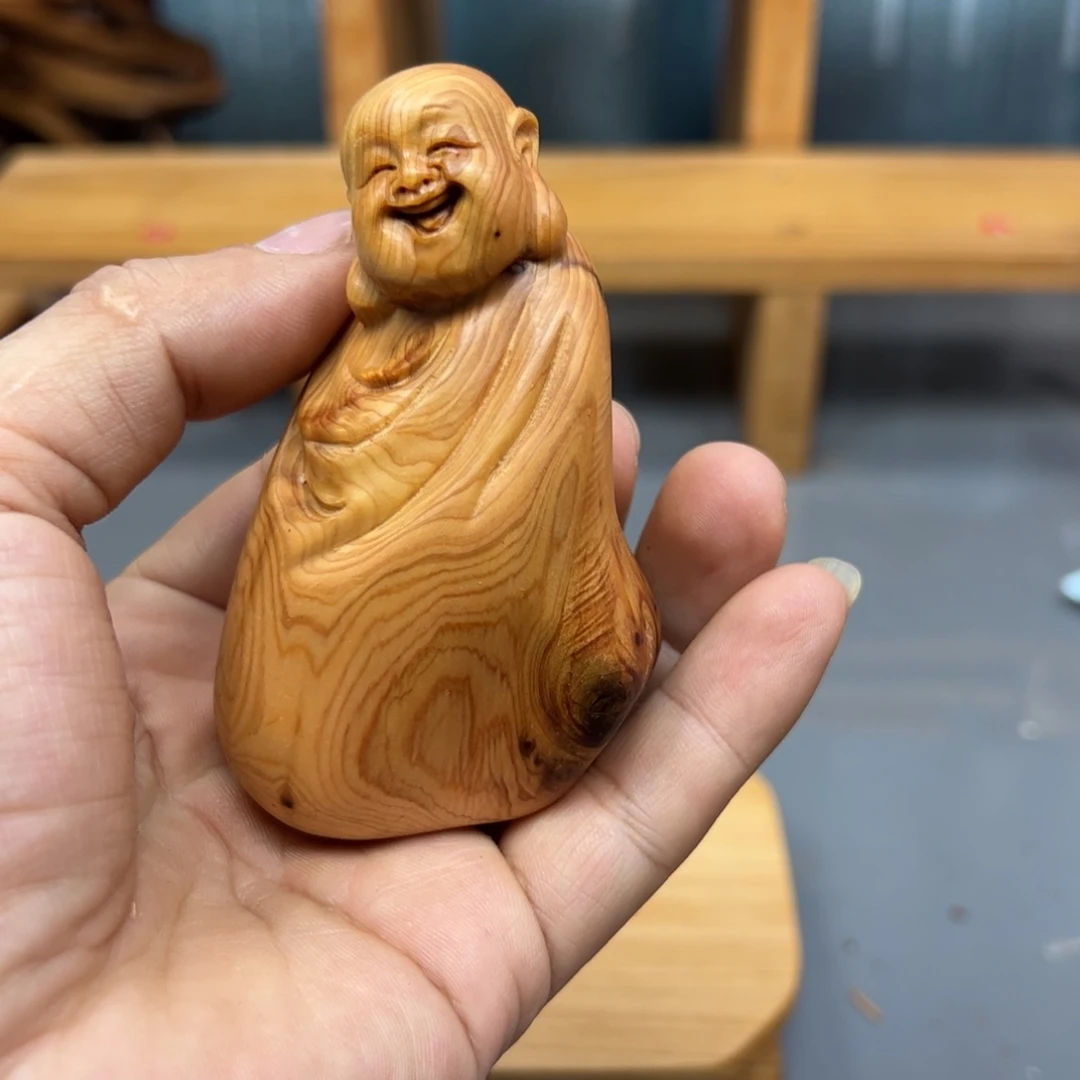 平***真木崖柏木摆件手把件，