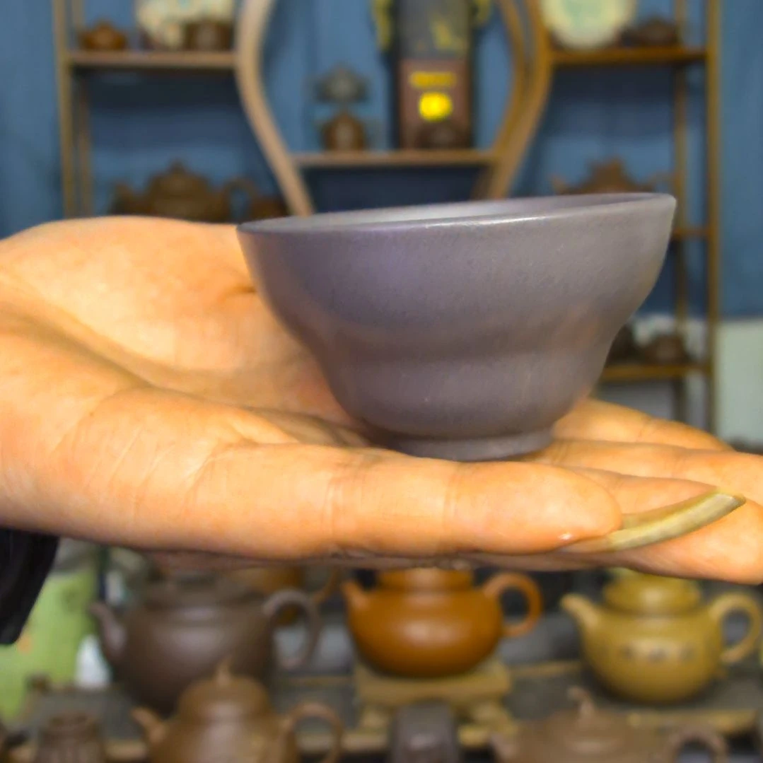 【闪购商品】紫砂茶叶盒峰天青泥葫芦杯