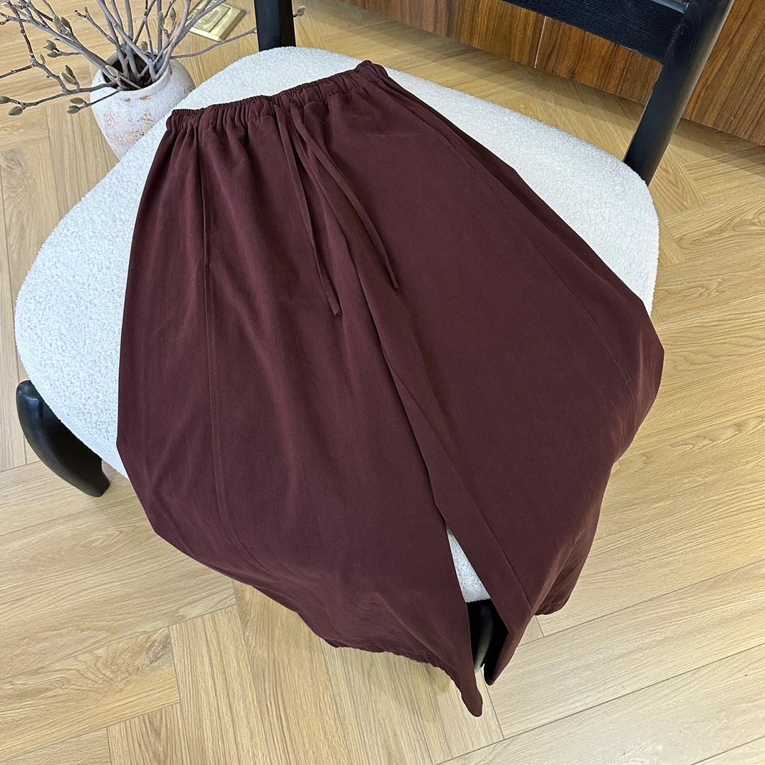 [漫步]秋季超柔碳磨水洗拼缝设计感宽松大版型百搭通勤直筒休闲裤