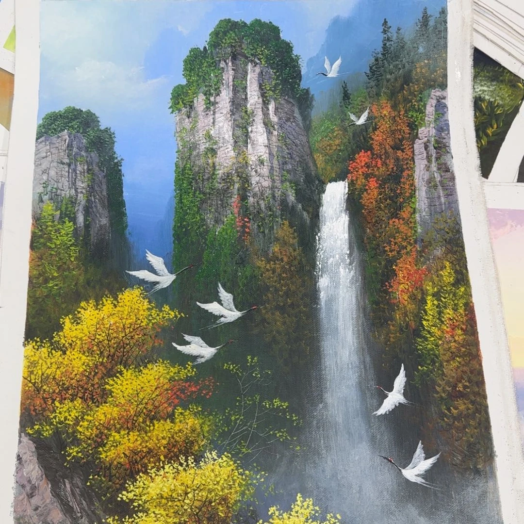 油画我是一只小小鸟地域文化