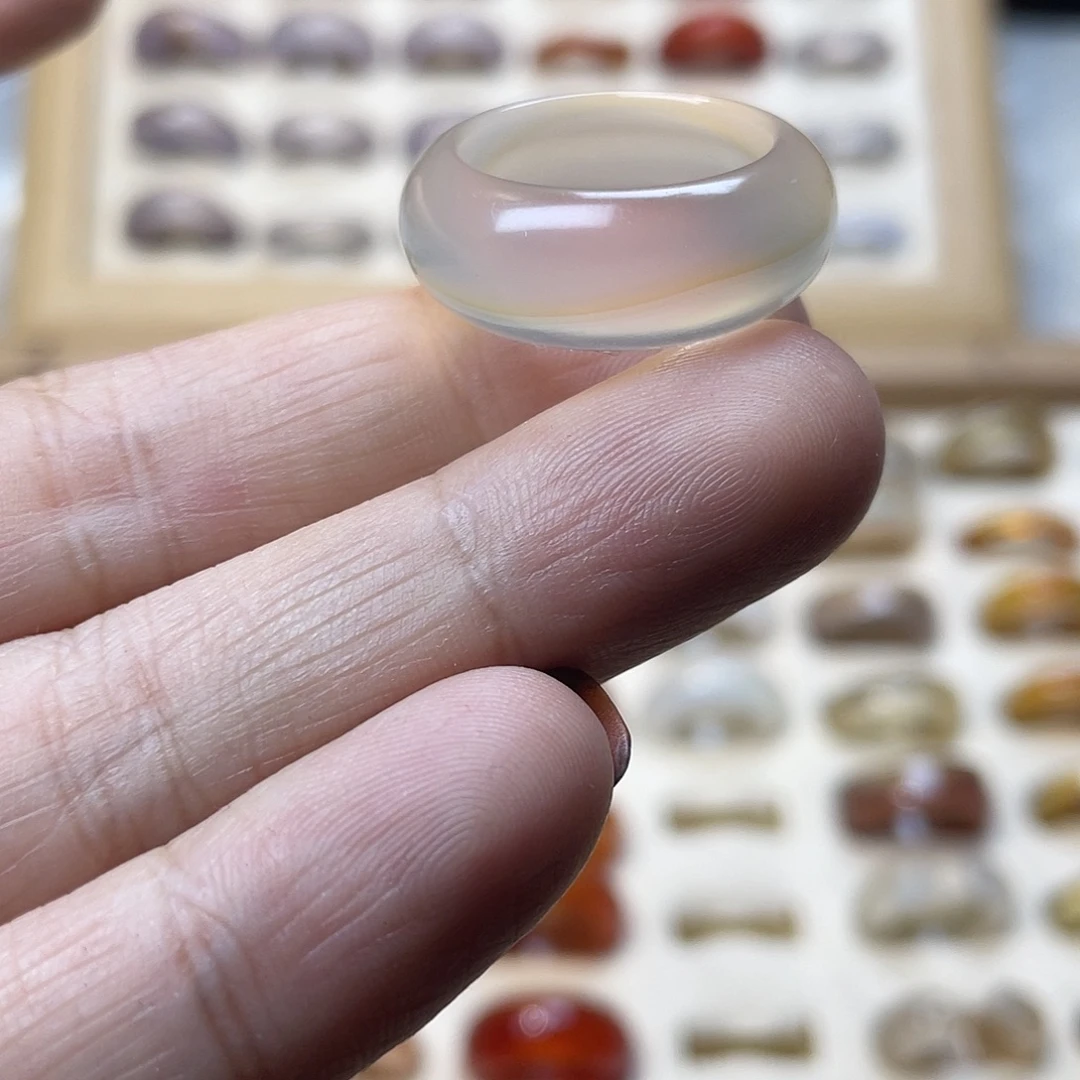 玛瑙/玉髓合金戒指A08港17不退换