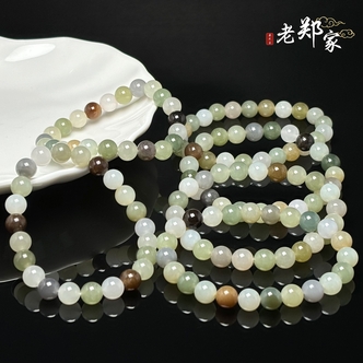 【老郑家】和田玉手串 多样性发其一 约8mm