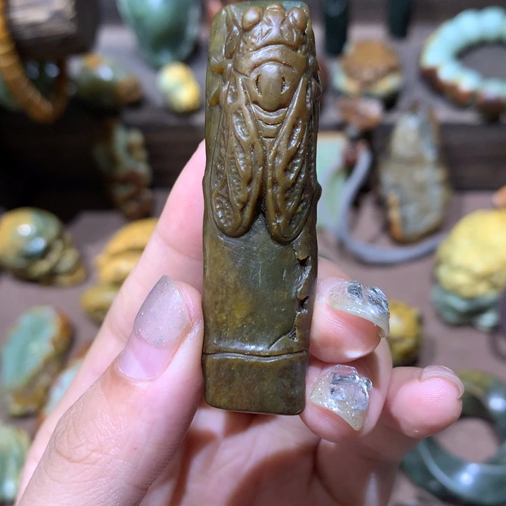 岫岩河磨玉（透闪石质玉）未镶嵌挂件