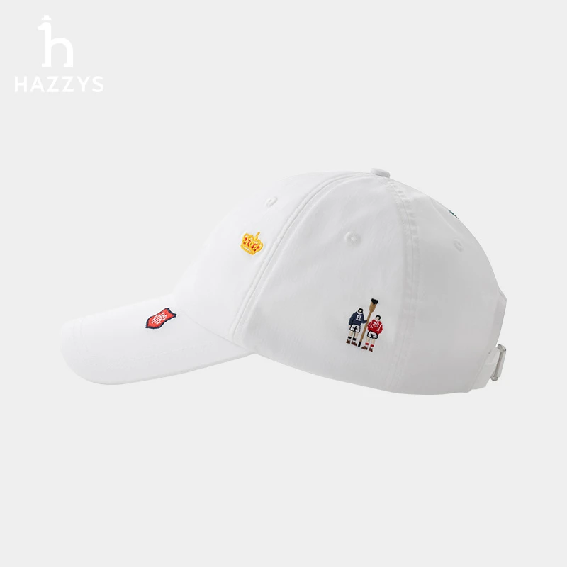 Hazzys哈吉斯刺绣球帽帽子鸭舌帽休闲