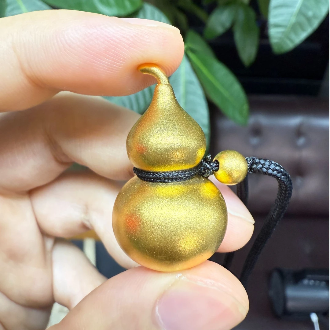 微瑕不支持七天足金999素金大葫芦挂坠 A2187001