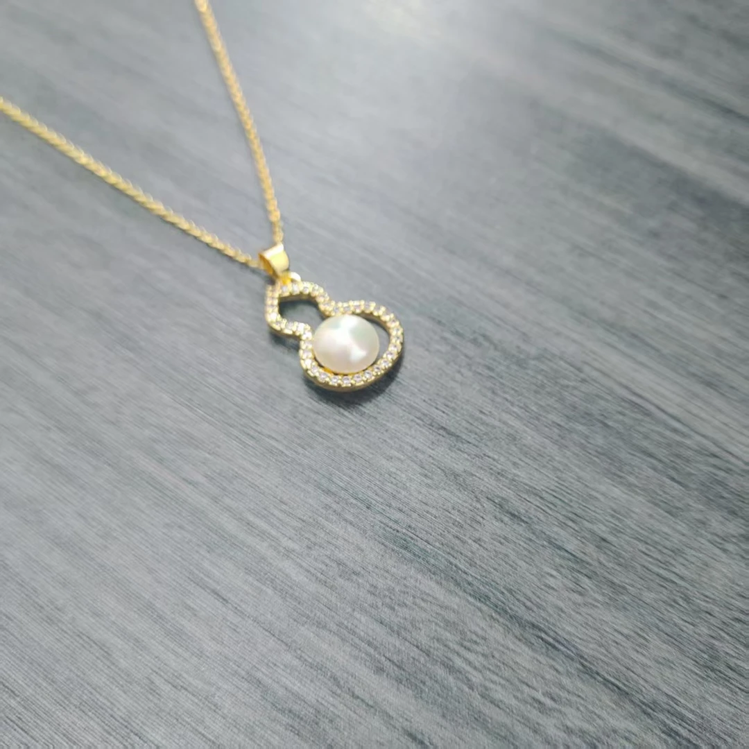 【小葫芦项链】7-8mm天然淡水珍珠项链轻奢百搭精致XL80569SY