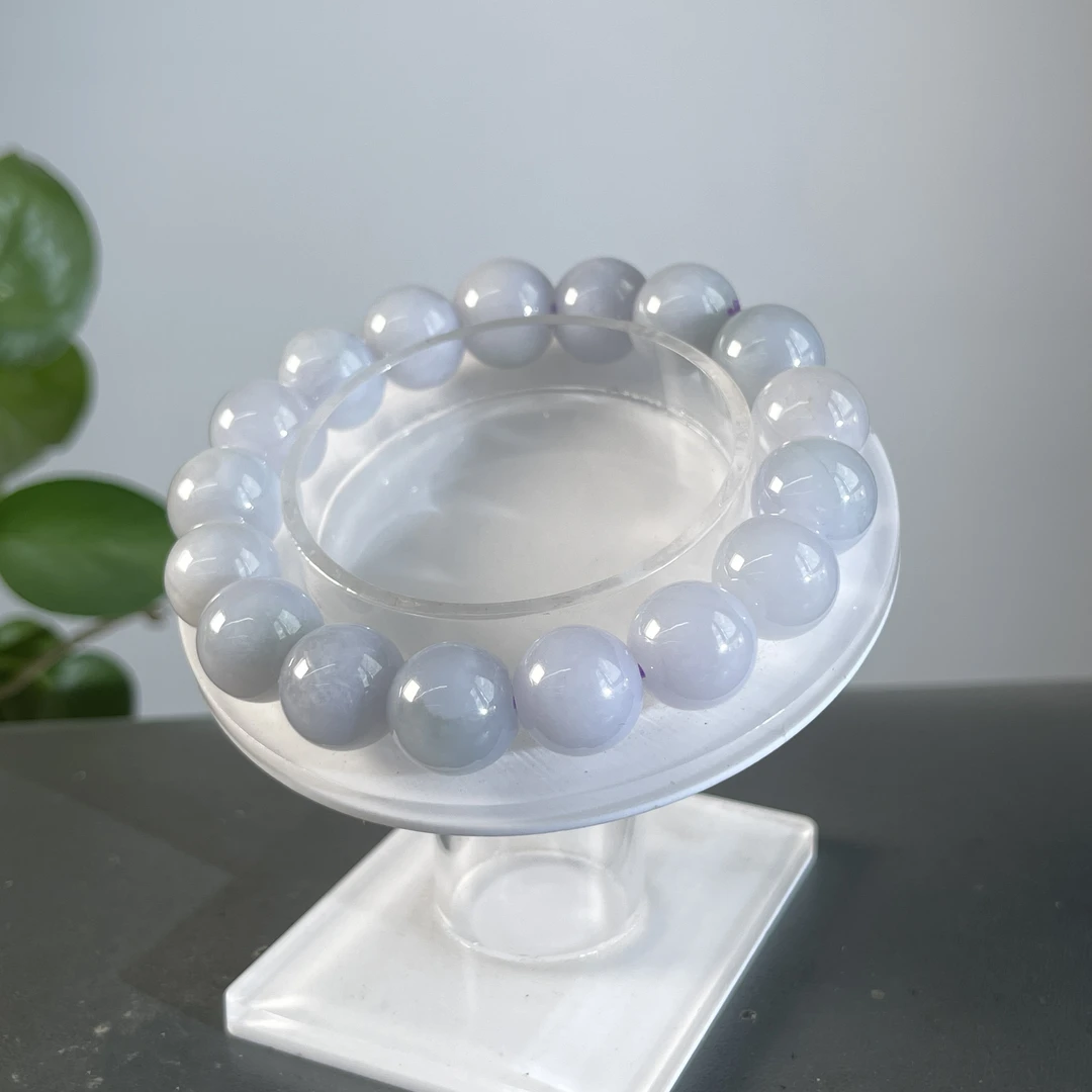 JCA26-49 天然缅甸A货翡翠  翡翠手串