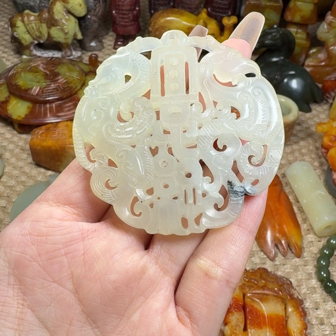 吊坠白玉菩提挂件