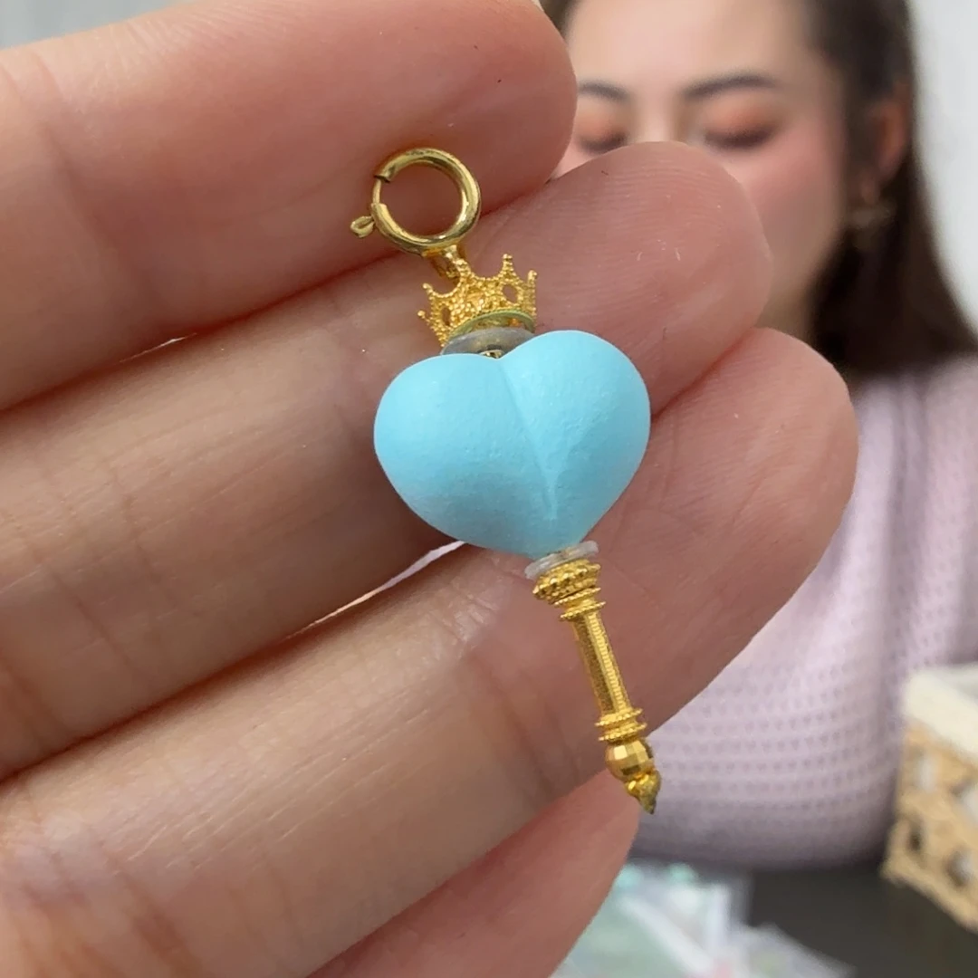 绿松石18K金镶嵌珠宝奇石