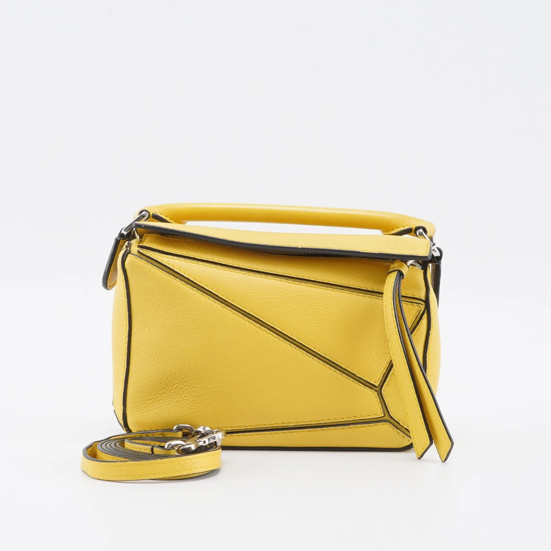 95新 LOEWE/罗意威 【白菜】 puzzle几何包mini/BG23000385