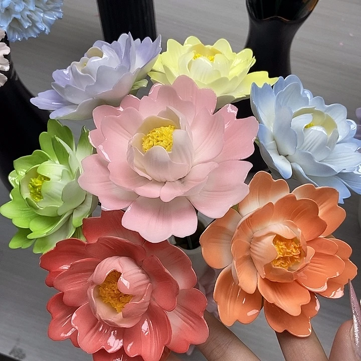 陶瓷纯手工捏花设计