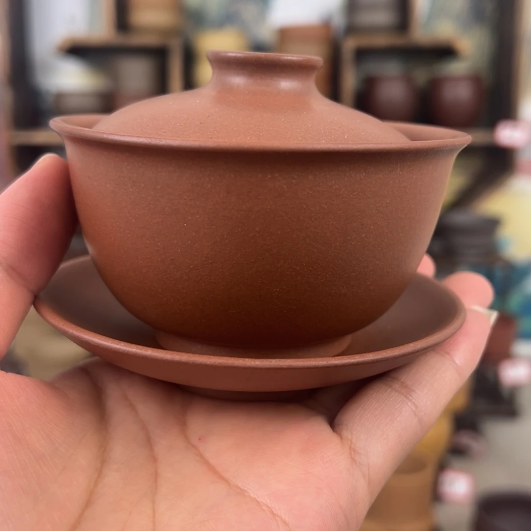 紫砂茶杯拙器甄选，纯原本矿。