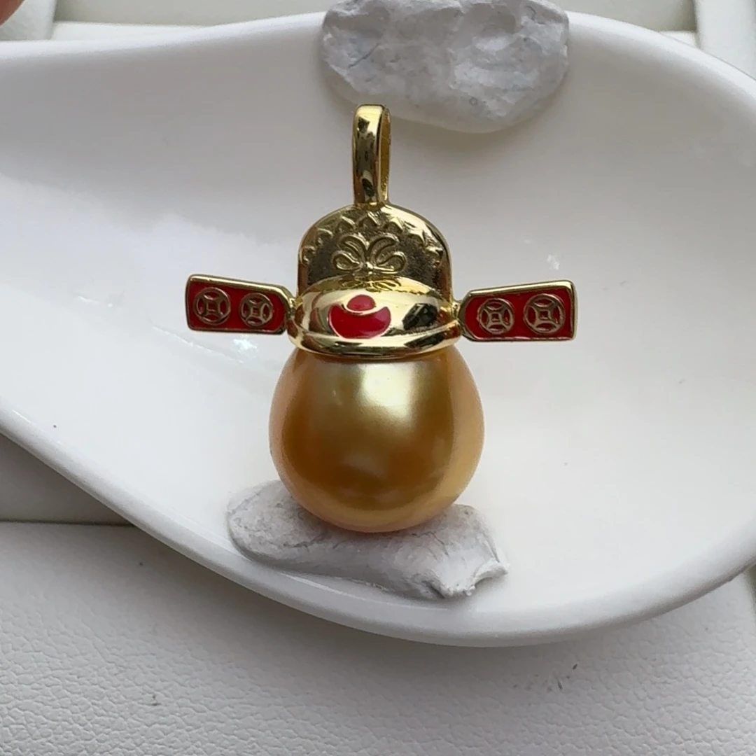 银S925镶嵌海水珍珠颈饰