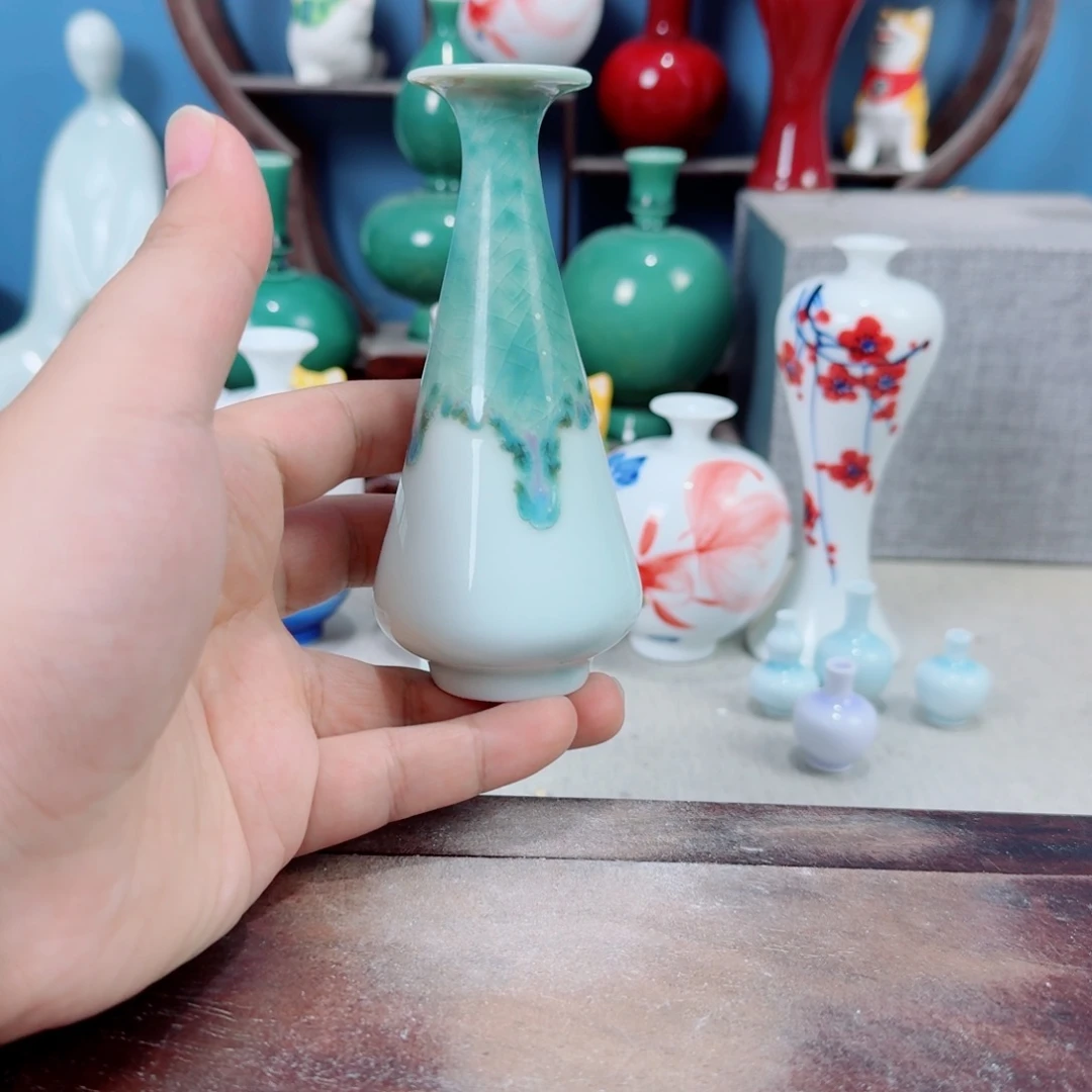 陶瓷手工小花器摆件