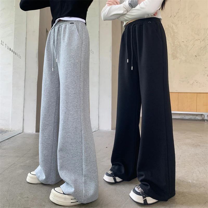 女童裤子春秋新款儿童窄版运动裤秋装中大童女孩高腰显瘦微喇长裤