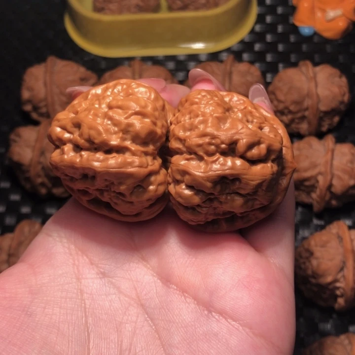 百***顺文玩核桃把件三角蛙