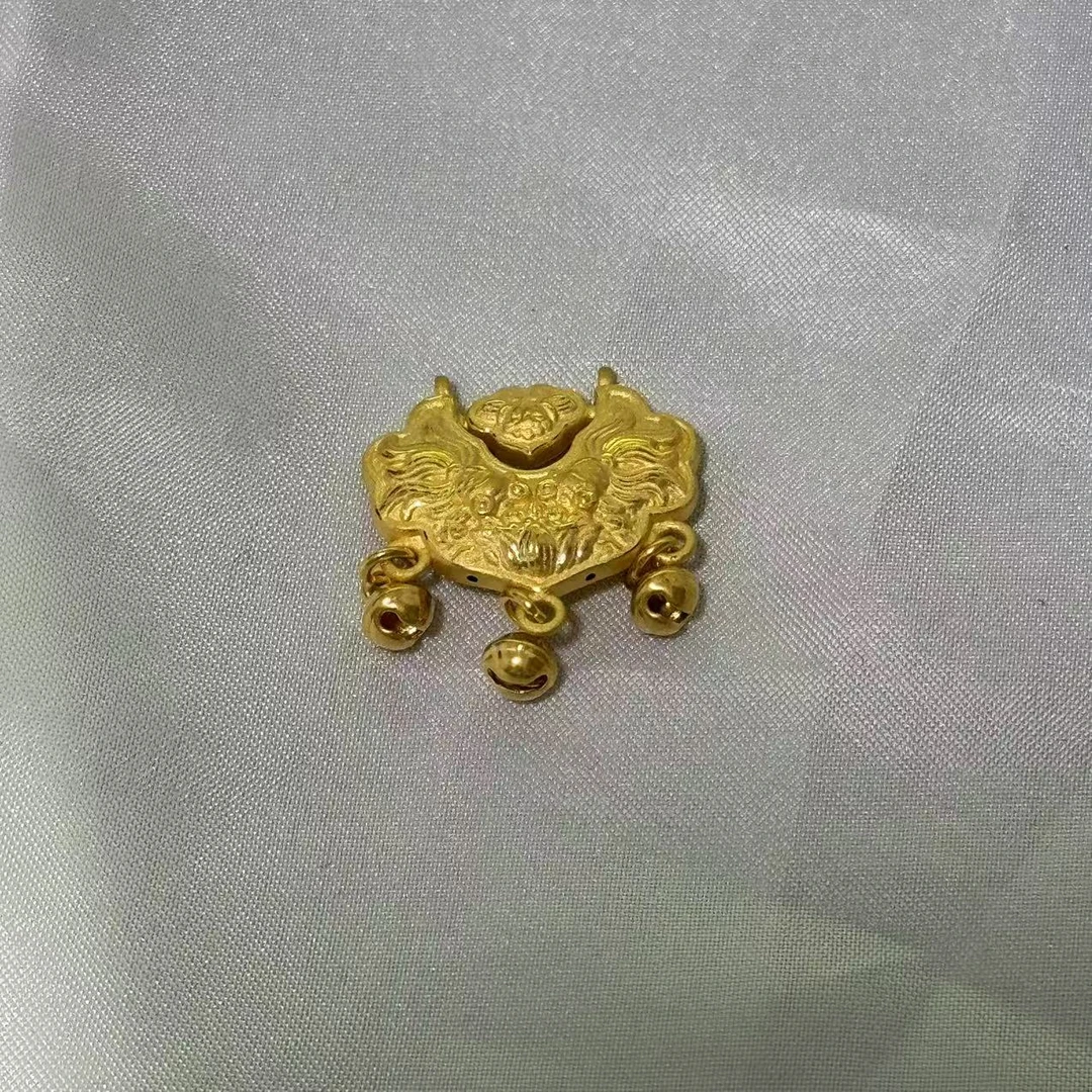 【足金999】铃铛锁包 挂坠 5D（编26010034）