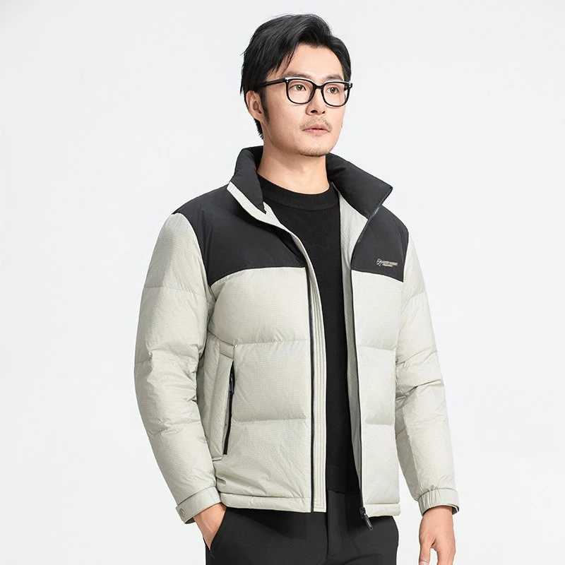 皮尔卡丹冬季外出保暖时尚装新款男士羽绒服短款加厚高档大码商务