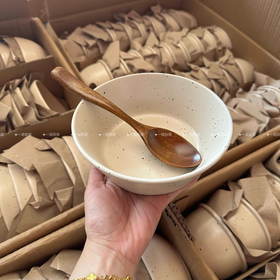 一诺厨房沙拉碗泼墨碗陶瓷复古水果酸奶碗麦片早餐大号饭碗甜品碗