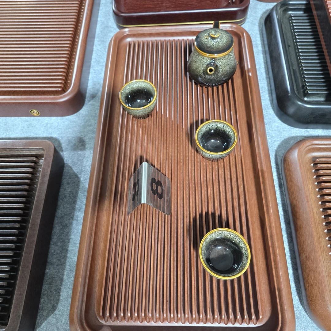 博观60×30×5电木茶盘排水整块家用客厅办公室茶台